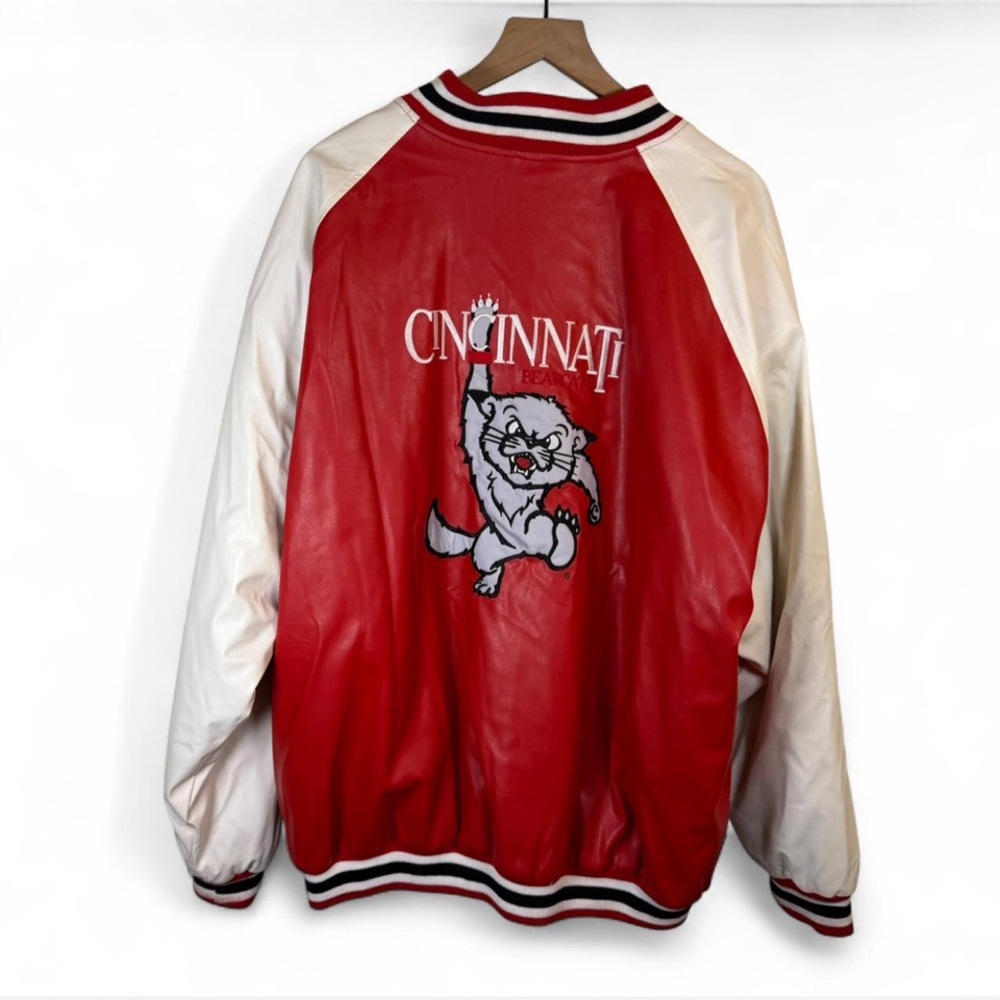 University of Cincinnati Bearcats Varsity Jacket XXXL Red Wool Blend Letterman